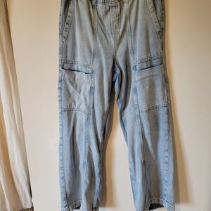 GAP High Rise Wide-Leg Denim Pants
